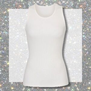 SKIMS Cotton Rib Long Tank in Marble size XS NWT!